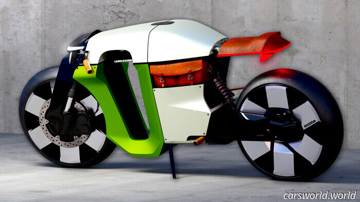 This Wild Electric Cafe Racer Revives an 1899 Skoda Motorcycle | Carscoops